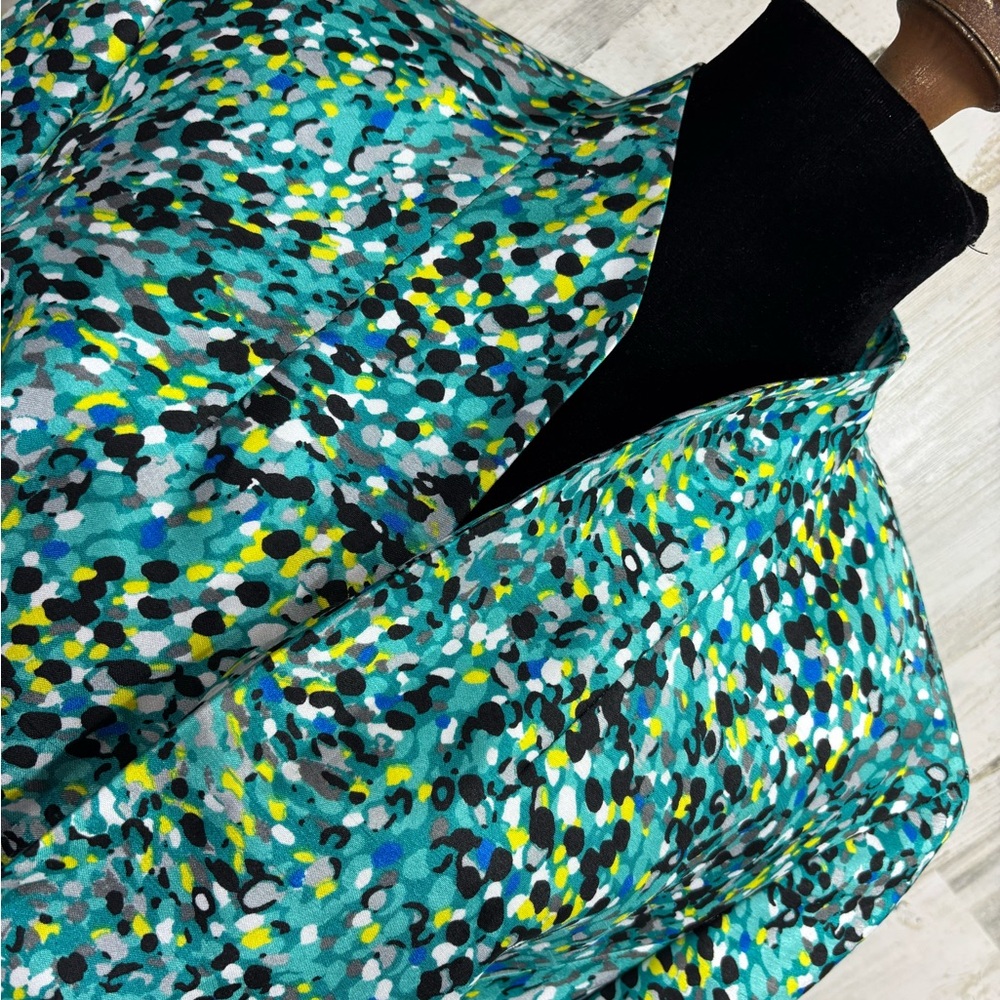 Kasper Plus Size Multicolor Patterned Open Front … - image 2